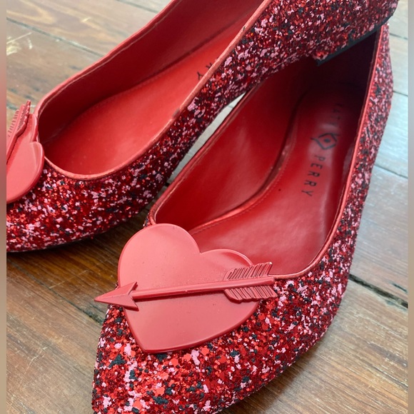 Katy Perry Collections Shoes - Katy Perry sparkly Valentine’s flats! Sz 8.5